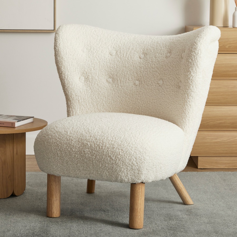 Cooper & Co. Teddy Armchair Cream