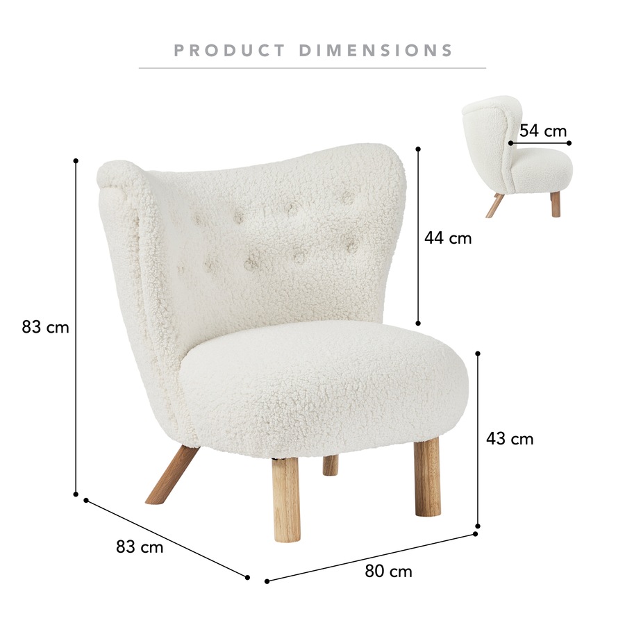 Cooper & Co. Teddy Armchair Cream