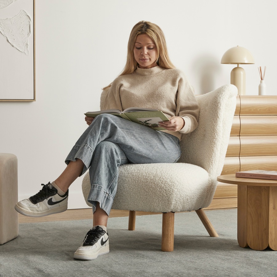 Cooper & Co. Teddy Armchair Cream