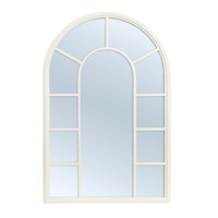 Buy Cooper & Co. Vault Arched Iron Indoor Outdoor Mirror White - Mydeal