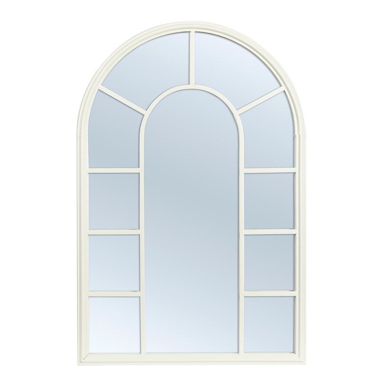 Buy Cooper & Co. Vault Arched Iron Indoor Outdoor Mirror White - MyDeal