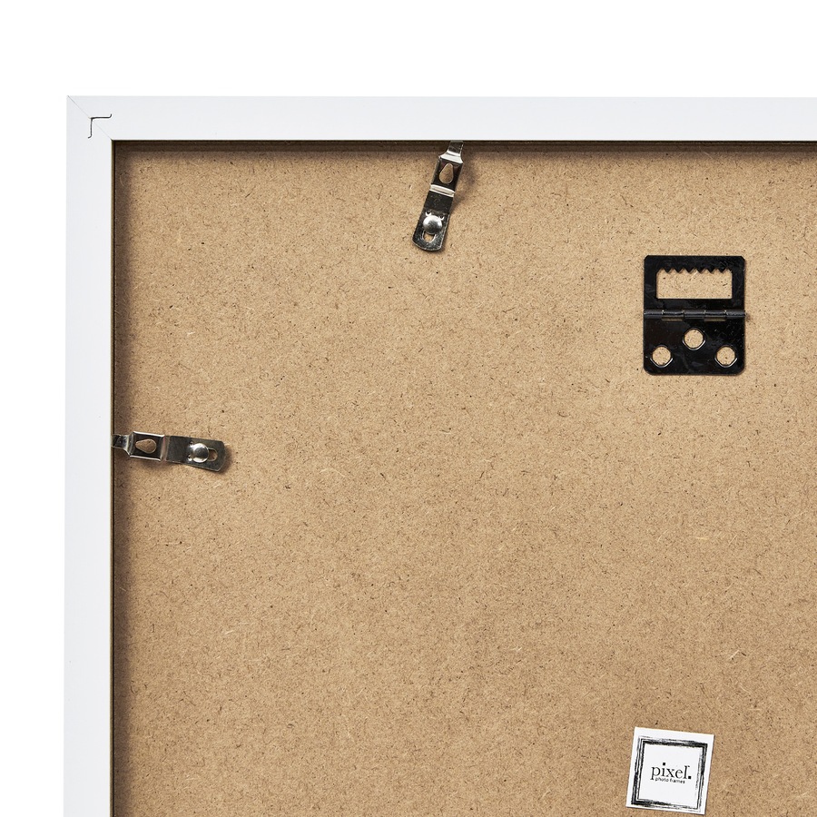 Pixel Set Of 4 14x14" Mat To 12x12" Photo Frames White