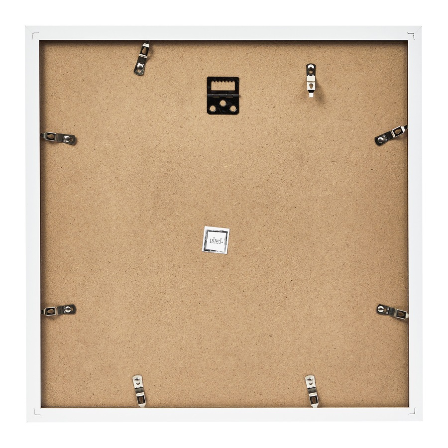 Pixel Set Of 4 14x14" Mat To 12x12" Photo Frames White