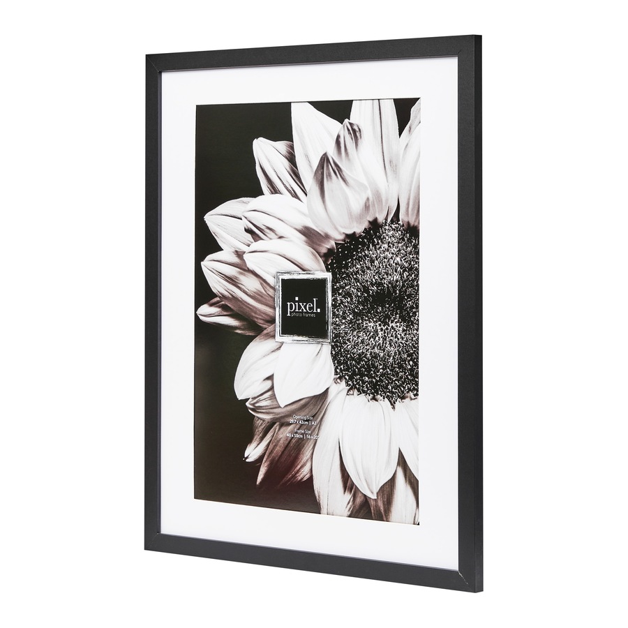 Pixel Set Of 4 A3 Mat To 16x20" Photo Frames Black