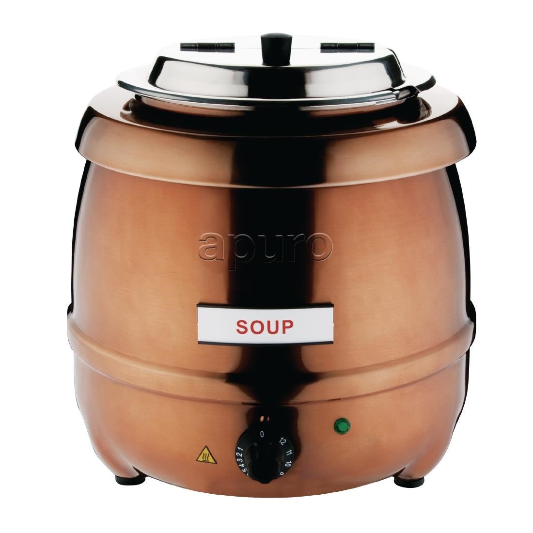 Apuro Copper Finish Soup Kettle - 10Ltr