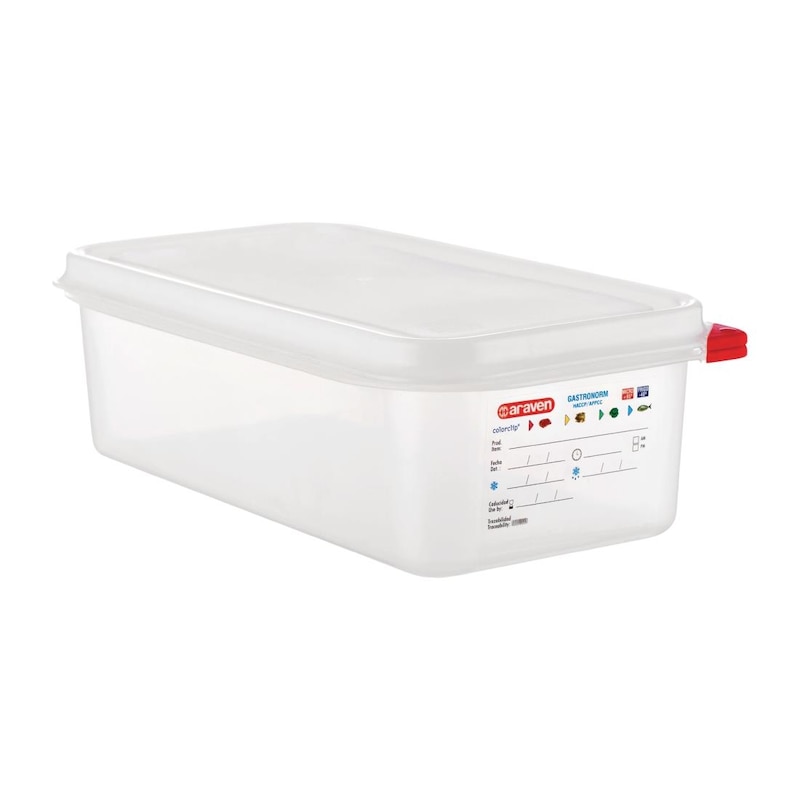 Buy Araven Food Containers - GN 1/3 4Ltr with Lids (Box 4) - MyDeal