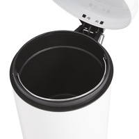 Bolero White Pedal Bin - 5Ltr