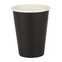 Fiesta Recyclable Hot Cup Single Wall Black 12oz (Box 1000)