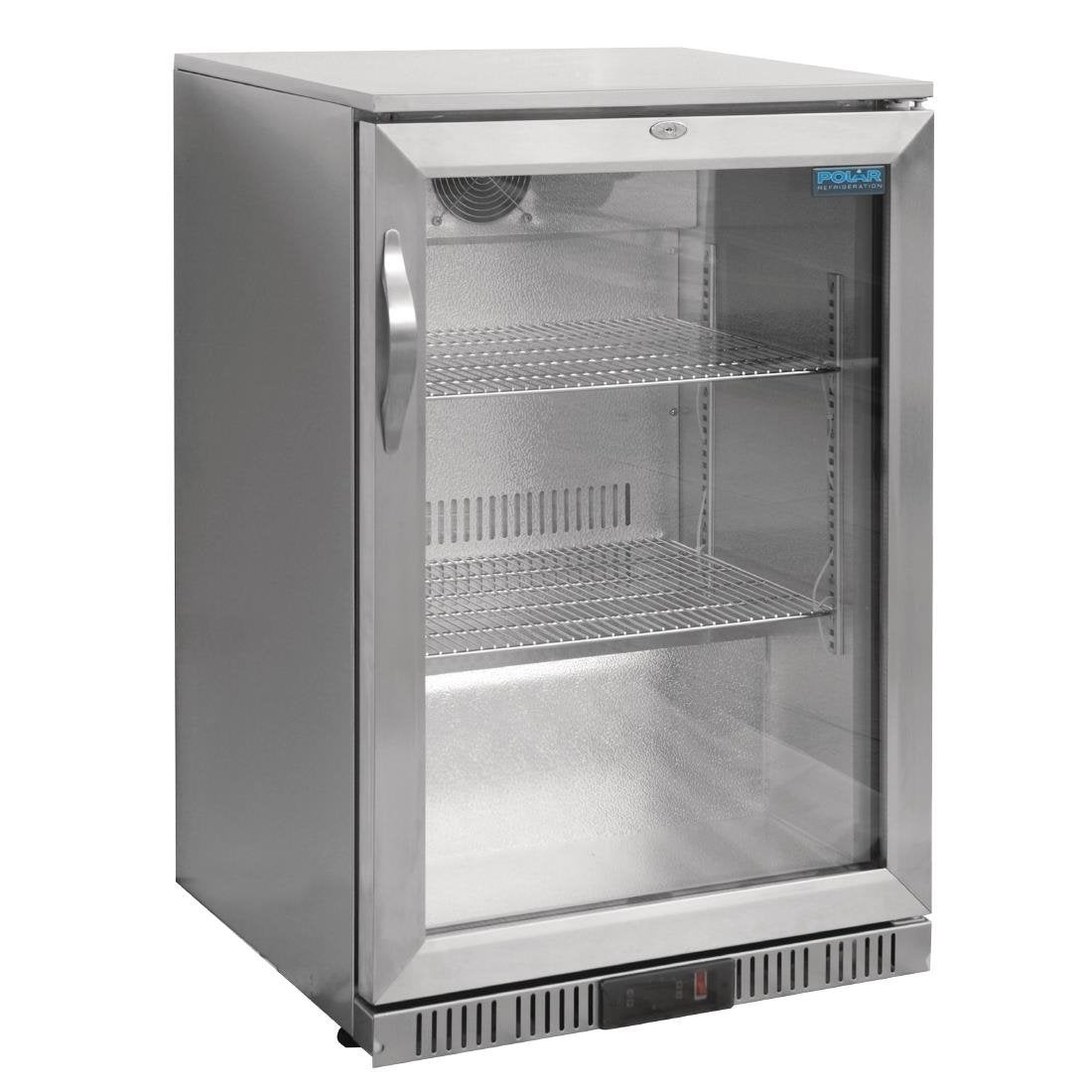 Polar G-Series Back Bar Cooler with Hinged Door Stainless Steel - 138Ltr