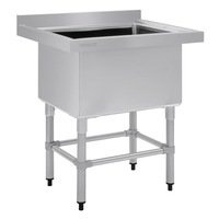 Vogue St/St Deep Pot Sink - 770mm (w) x 600mm (d) (90mm Drain)