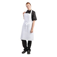 Whites Bib Apron Polycotton White - 28x38"