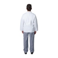 Whites Vegas Chefs Jacket Long Sleeve White Polycotton - Size M