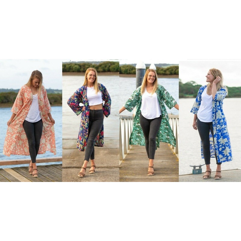 Buy Assorted 4 Kimonos Bathrobe Frida Kimono Kaftan Bird Bathrobe