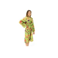 Kimono Cotton Kimono Bathrobe Frida Kimono Kaftan Bird Bathrobe Turkish Bathrobe Cardigan Nightwear Dressing Gown Beach Bikini Summer