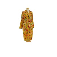 Kimono Cotton Kimono Bathrobe Frida Kimono Kaftan Bird Bathrobe Turkish Bathrobe Cardigan Nightwear Dressing Gown Beach Bikini Summer