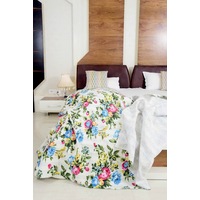 Linen Connections Kantha Quilt Indian Quilt Block Print Quilt Bedspread Bohemian Boho Cotton Throw Quilt Handmade Baby Blanket