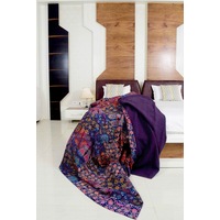 Linen Connections Kantha Quilt Indian Quilt Block Print Quilt Bedspread Bohemian Boho Cotton Throw Quilt Handmade Baby Blanket