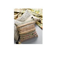 Linen Connections Monochrome Cushion Cover Multi colour Weave 'Shaggy' Beni Ourain Style Cushion Cover - Berber Style Cushion Cover