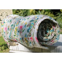 Linen Connections Vintage Handmade Kantha Floral Cotton Quilt Throw BedspreadBedroom Boho Decor