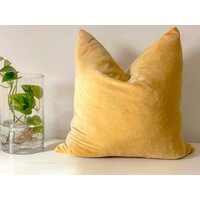 Luxury Mustard Velvet Throw Pillow, Velvet Pillow Cover, Mustard Pillows, Decorative Velvet Pillow, Velvet Cushion Case, 50*50cm