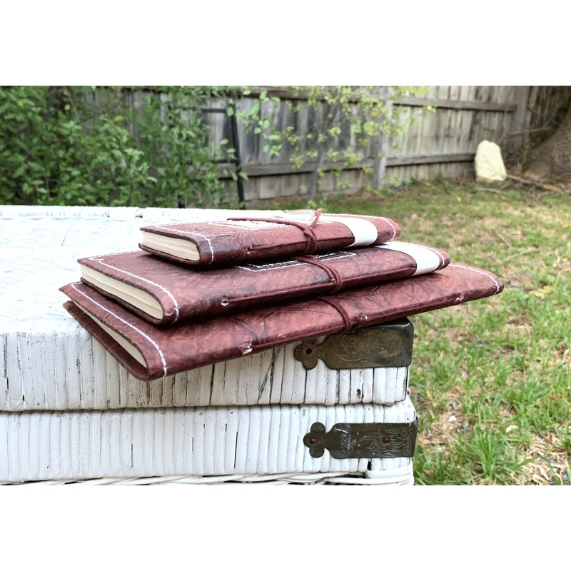 Buy Recycled Paper Journal, Custom Handmade Diary, For Notes, Book