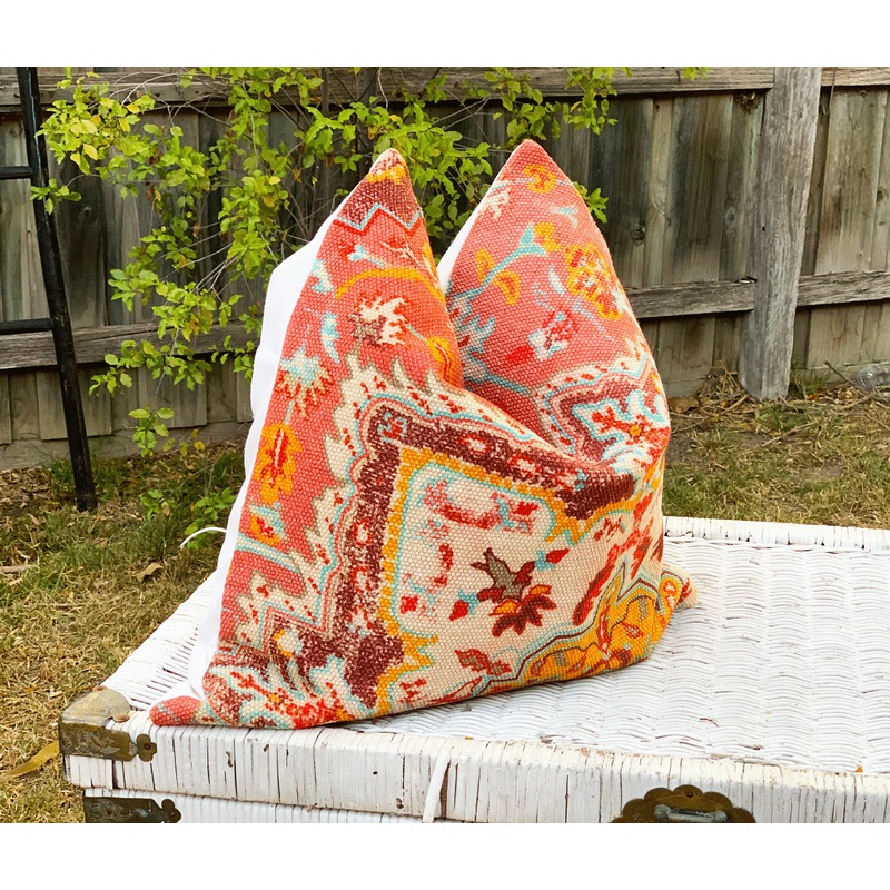 Buy SALE Kilim Style Cushion Cover Colourful Geometric Kilim