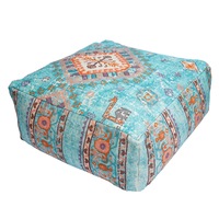 Stunning Moroccan Cushion, Handwoven kilim pouf, Beanbag, Yoga Meditation Cushion, Linen Connections, Ottoman, Footstool, Home Decor Gift