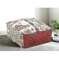 Stunning Moroccan Cushion, Handwoven kilim pouf, Beanbag, Yoga Meditation Cushion, Linen Connections, Ottoman, Footstool, Home Decor Gift
