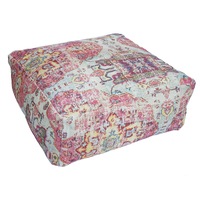 Stunning Moroccan Cushion, Handwoven kilim pouf, Beanbag, Yoga Meditation Cushion, Linen Connections, Ottoman, Footstool, Home Decor Gift