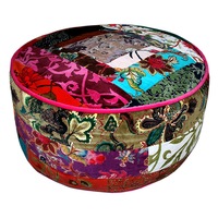Velvet Ottoman Pouf Bean Bag Coffee table Floor Cushion