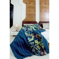 Vintage Hand Made Indian Kantha Bed Spread Blanket Throw Quilt King Size Home DecorBedroom Boho Decor