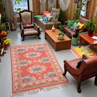 Vintage-Inspired Tribal Red Rug � 120x180cm Handwoven Accent