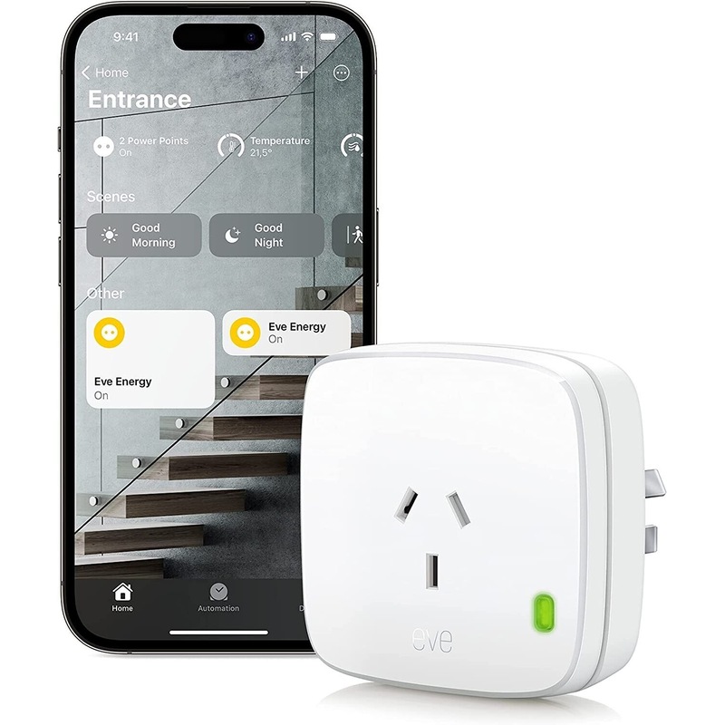 Buy Eve Energy Matter Switch Smart Plug Power Meter Apple HomeKit