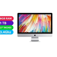 Apple iMac 2017 5K (i5 3.4Ghz, 8GB RAM, 1TB Fusion Drive, 27inc) - Refurbished (Excellent)