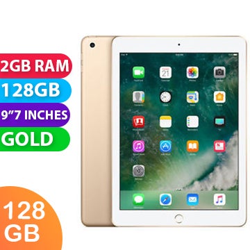 Apple iPad 5 9.7" 2017 Wifi (128GB, Gold) - Grade (Excellent)
