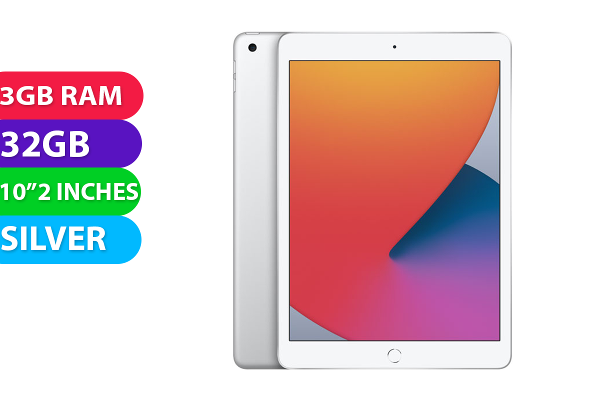 Apple iPad 8 10.2" Wifi 2020 (32GB, Silver) - Grade (Excellent)