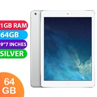 Apple iPad AIR Wifi (64GB, Silver) - Grade (Excellent)