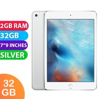 Apple iPad Mini 4 Wifi (32GB, Silver) - Grade (Excellent)