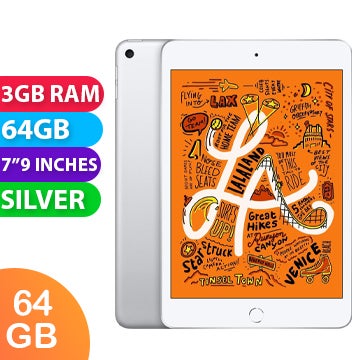 Apple iPad Mini 5 Wifi (64GB, Silver) - Grade (Excellent)