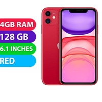 Apple iPhone 11 (128GB, Red) - Grade (Excellent)