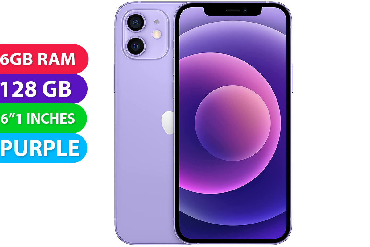 Apple iPhone 12 (128GB, Purple) - Refurbished (Excellent)