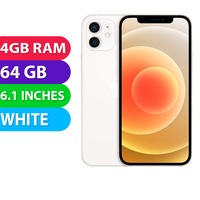 Apple iPhone 12 5G Australian Stock (64GB, White) - Grade (Excellent)