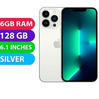 Apple iPhone 13 PRO (128GB, Silver) - Grade (Excellent)