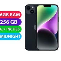 Apple iPhone 14 Plus (256GB, Midnight) - Refurbished (Excellent)