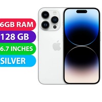 Apple iPhone 14 PRO MAX (128GB, Silver) - Refurbished (Excellent)
