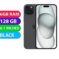 Apple iPhone 15 (128GB, Black) Australian Stock - Refurbished (Excellent)