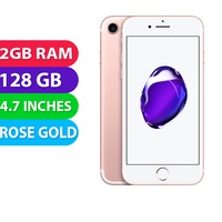 Apple iPhone 7 (128GB, Rose Gold) - Grade (Excellent)