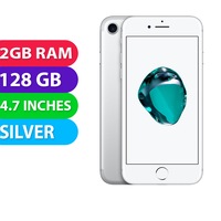 Apple iPhone 7 (128GB, Silver) - Grade (Excellent)