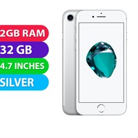 Apple iPhone 7 (32GB, Silver) - Grade (Excellent)
