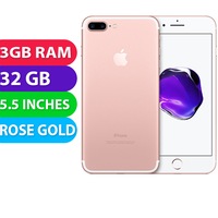 Apple iPhone 7+ Plus (32GB, Rose Gold) - Grade (Excellent)